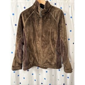 Mountain Hardwear Women's Fleece Windstopper Gore Jacket Size Large Brown